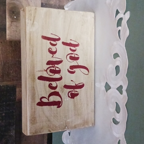 DOUBLE SIDED WOOD GREETING - Picture 2 of 2